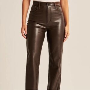 12th Tribe Vegan Brown Leather Pants - SOLD